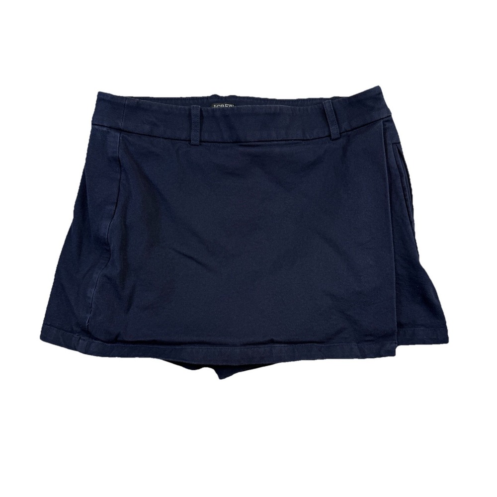 J.Crew Women's Navy Blue Mini Skort Sz‎ 6 Tennis Preppy Outdoor Minimalist